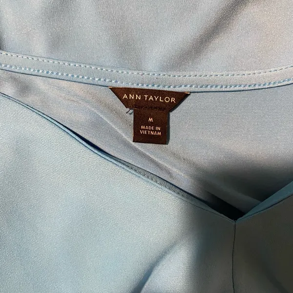 Ann Taylor Bright Blue Blouse with Ruffle Sleeves 💜 - Image 4