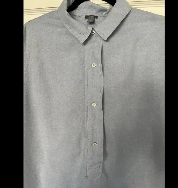 Aerie Light Blue Long Sleeve Shirt - oversized & Comfortable size X-Large - Image 4
