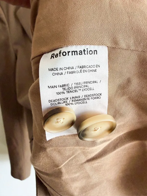 Reformation Major Camel Blazer Size S - Image 7