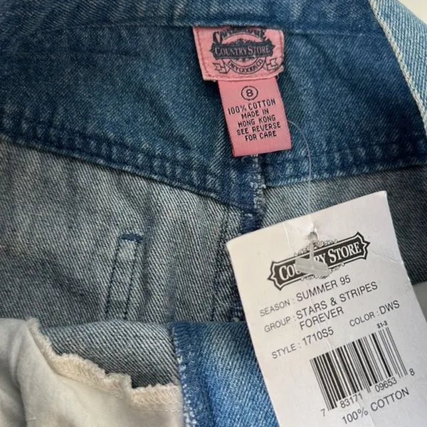 Vintage '90s NEW DEADSTOCK‎ Cambridge Country Store patriotic skirt size 8 - Image 8