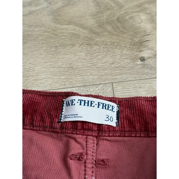 NWT Free People We The Free Risk Taker High Rise Straight Pants Corduroy size 30 - Image 3