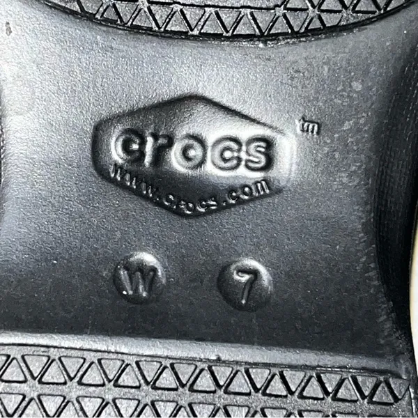 Crocs Black & Gray Leopard Print Neria Pro Slip Resistant Work Clogs Shoes 7 - Image 9