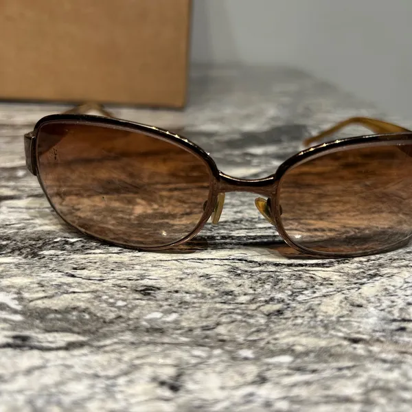 Nine West Brown Oval Sunglasses with Gradient Lenses - Image 3