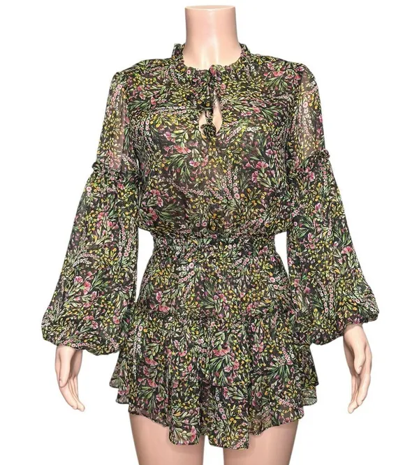 MISA LOS ANGELES Teya Mini Dress, Spring Bouquet, XS - Image 7