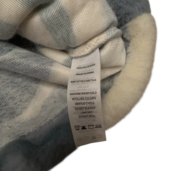 Mountain and Isles Blue Cream Half Zip Sherpa Fleece Pullover Oversized XL EUC - Image 11