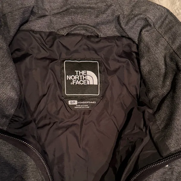 The North Face Womens Jester Quilted Jacket Grey Full Zip Puffer Small‎ Heather - Image 4