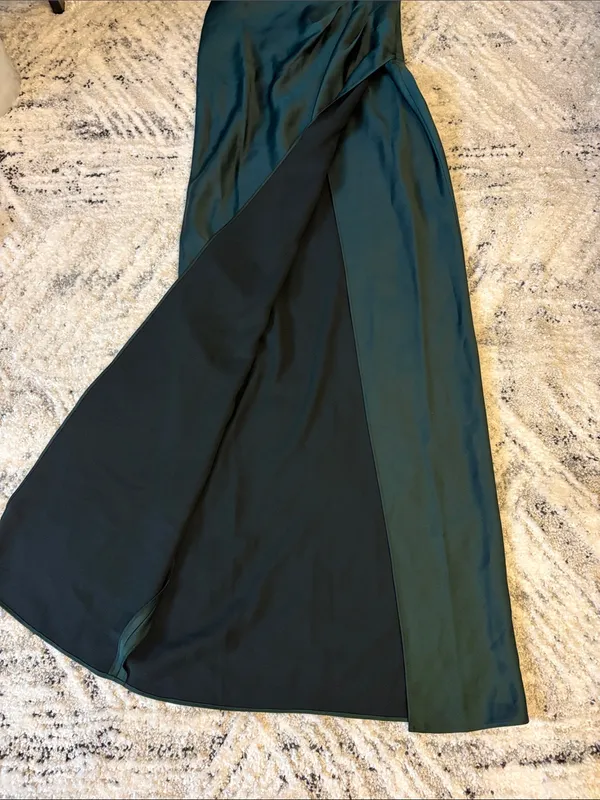 BHLDN Sleeveless Maxi Formal Dress Women Size 4 Dark Green - Image 11