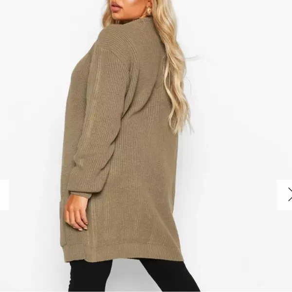 Boohoo PLUS BOYFRIEND KNITTED‎ CARDIGAN - Image 2