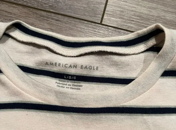 American Eagle Striped Tee - Image 4