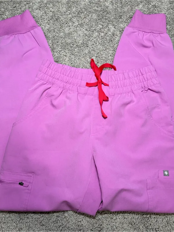 Figs Women’s Pink Cloud Uman Relaxed Jogger Scrub Pants - Image 3