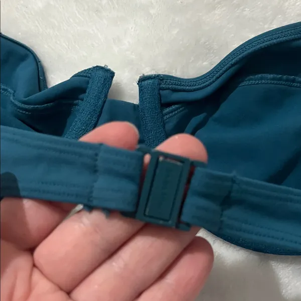 Aritzia Babaton Women’s Dark Teal Green Bikini Top Size Medium - Image 7