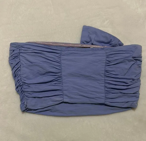 Boutique Do + Be Blue Crop Top - Image 2