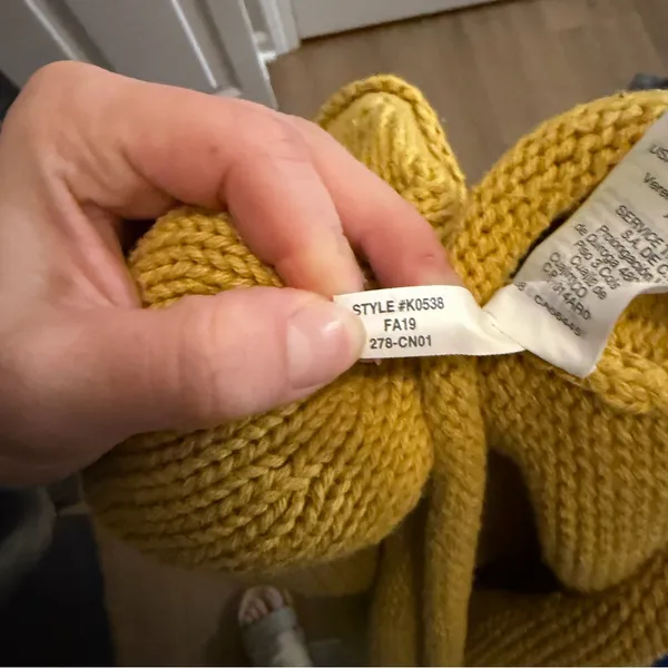 J. Crew Mustard Yellow Roll Neck 100% Cotton Sweater Size XXS - Image 6
