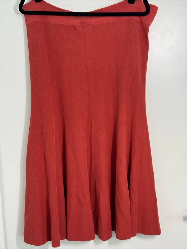 NWT Peruvian Connection Poppy Julep Skirt Coral Midi Pima Cotton XL - Image 3