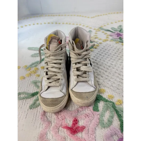 Nike Blazer Mid‎ 77 Vintage White Black Sneakers CZ1055-100 Womens 7.5 - Image 6
