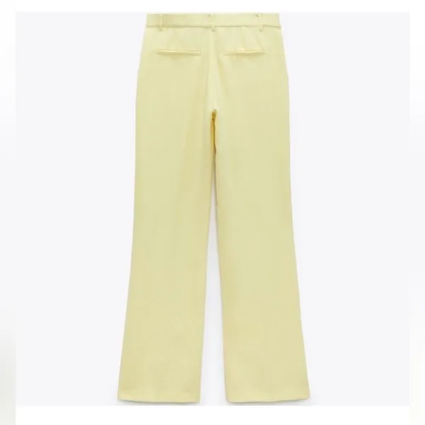 ZARA Lemon Yellow Trouser Pants - Image 2