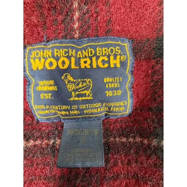 Woolrich John Rich & Bros Womens Khaki Plaid Lined Hooded Field Jacket M 16001 - Image 7