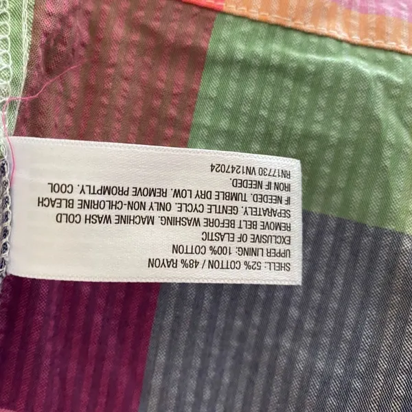 Kate Spade New York Target Plaid Midi Dress‎ XXS Multi Color Seersucker Pockets - Image 11