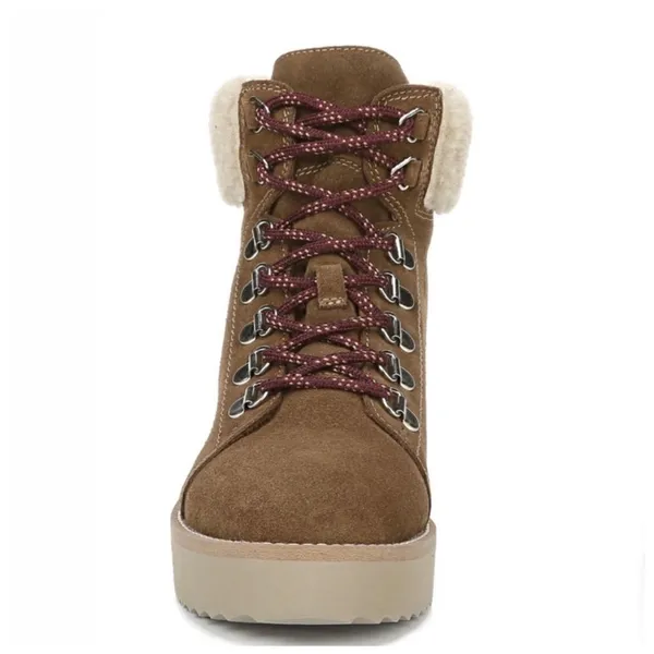 Sam Edelman Franc Lace-up Round-toe Hiker Ankle Boot TOFEE - Image 6