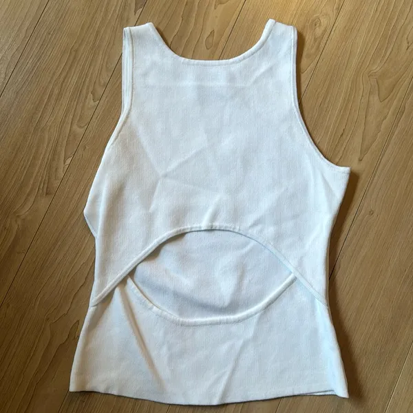 NAKEDVICE CUT OUT TOP White - Image 2