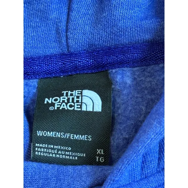 EUC Womens The‎ North Face blue Logo hoodie pullover size XL - Image 2