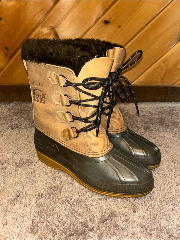 Sorel Badger Vintage 90s leather winter boots - Image 5