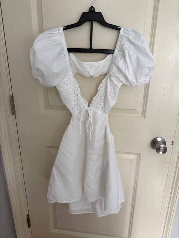 Revolve Keegan Mini Dress in White Size M - Image 3