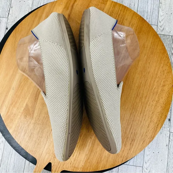 Rothy's The Loafer Linen Double Stich Slip‎ On Flats Shoe Tan 11 - Image 5
