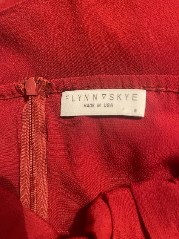 Flynn Skye Brick Red High Neck Halter Jumpsuit. Size Small - Image 12