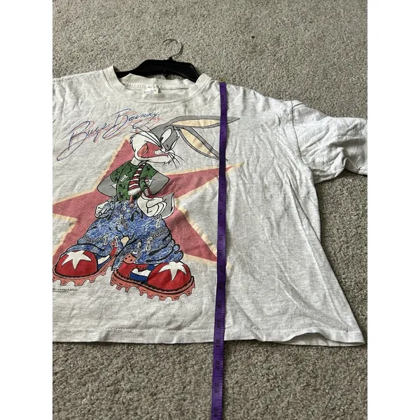 Vintage 1994 Warner‎ Bros Bugs Bunny Graphic T Shirt College Ware USA One size - Image 10