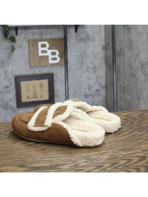 NWT A New Day Women’s Lucie Cozy Lined Footbed Flats 94622294 Brown 6M - Image 3