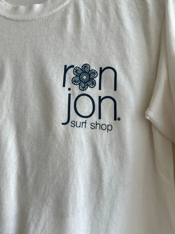 Ron Jon Surf Shop Anchor Myrtle Beach Long Sleeve T-Shirt, White/Blue, Small - Image 10