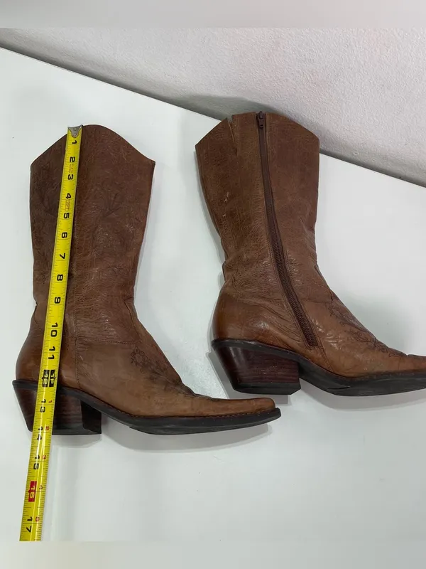 Coconuts by Matisse Brown Western Butterfly Cowgirl Boots Women's 7 M Festival Boho - Image 4