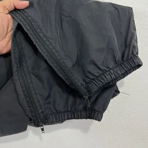 Vtg. 90s Nike White Tag Track‎ Pants Mens XL Charcoal Nylon Windbreaker Running - Image 6