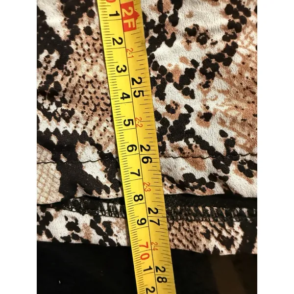 Womens Snakeskin Print Cardigan Brown Size‎ Medium - Image 7