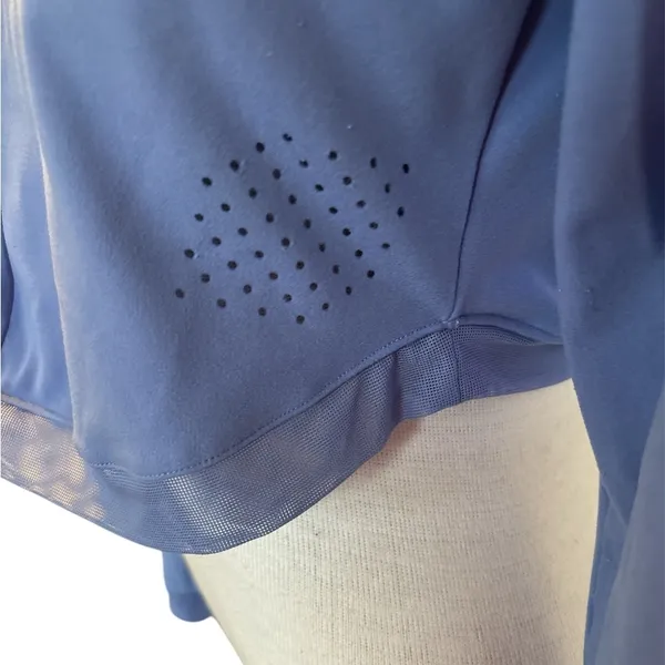 Whitney Simon Gymshark Long Sleeve Crop Top BEAUTIFUL BLUE SMALL - Image 2