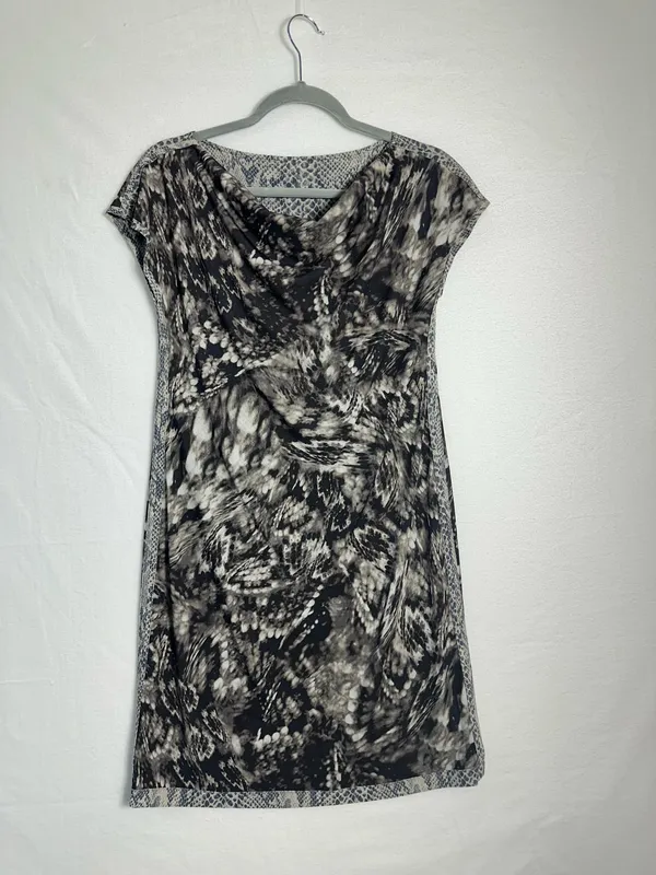 Vintage Women's Dress Reversible Size M Animal Print Lightweight Sleeveless - Image 3