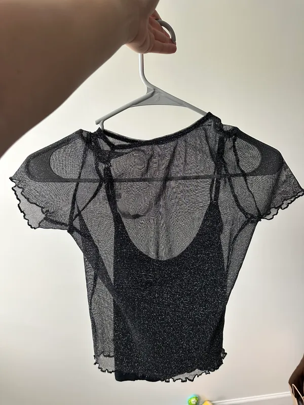 Hollister Mesh Top With Cami - Image 4