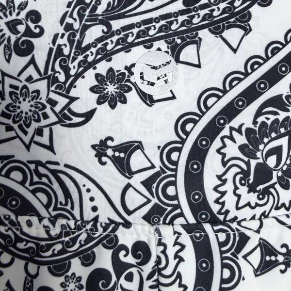 G GRADUAL Biker Shorts Women Large Black Paisley Pockets Yoga Activewear Workout - Image 10