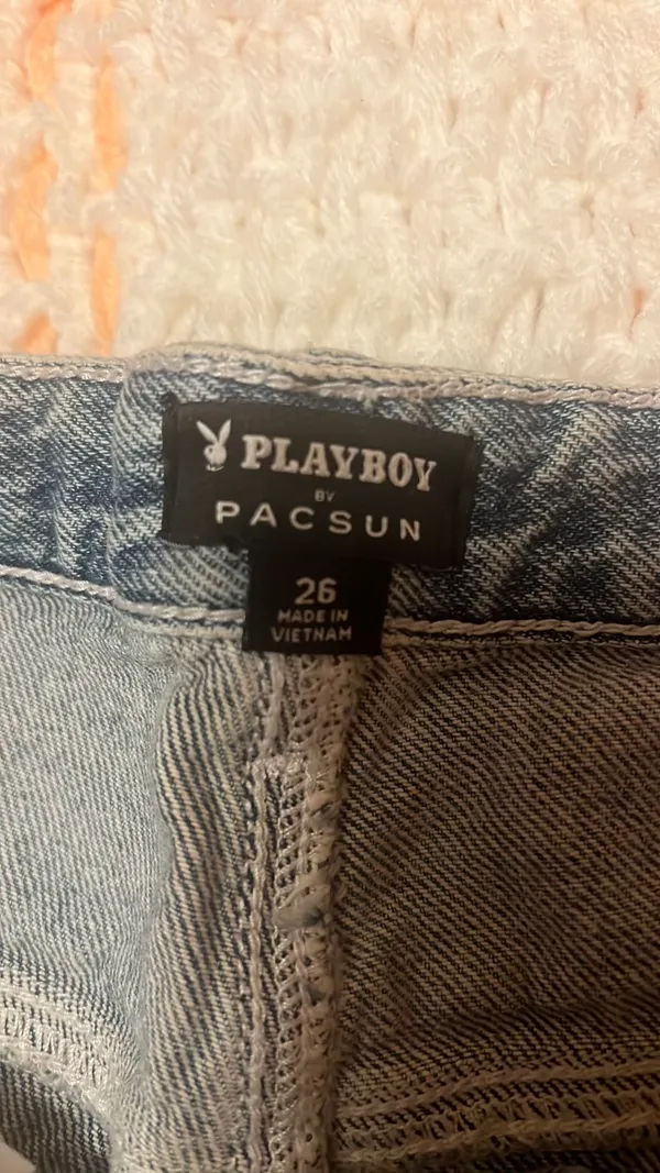 Pacsun Playboy Jean Shorts - Image 4