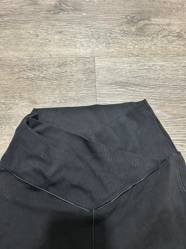 Offline High Waisted Crossover Super Flare Legging Black - Image 5