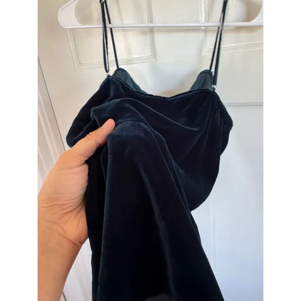 Intimately Free People dark teal velvety camisole top size medium - Image 5