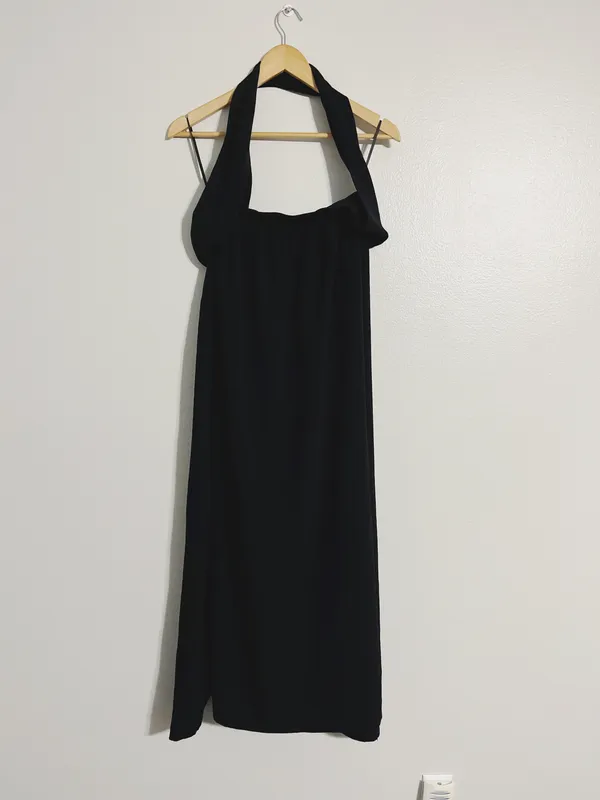 Hello Molly New!! Dedicated Song Halter Maxi Wrap Dress - Image 3