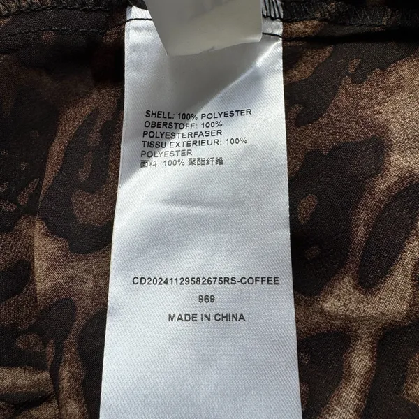 NWT Cider Chiffon Top Women's XL Leopard Babydoll Cami Festival Party Casual - Image 12