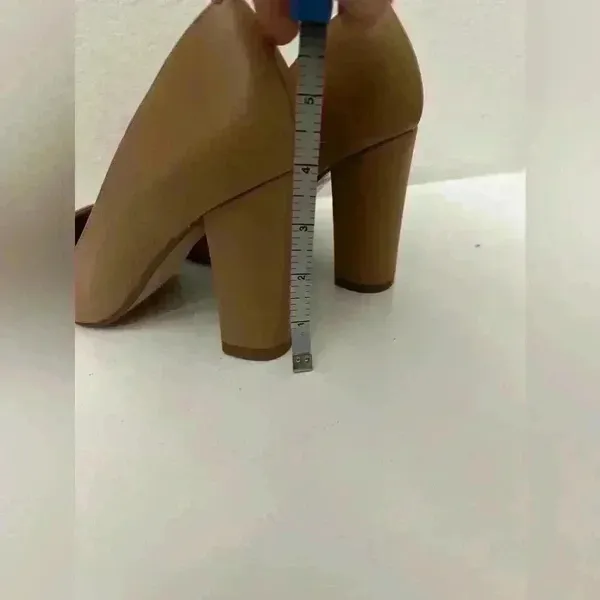 IDIFU 4in chunky block heel pump Tan Size 6 - Image 2