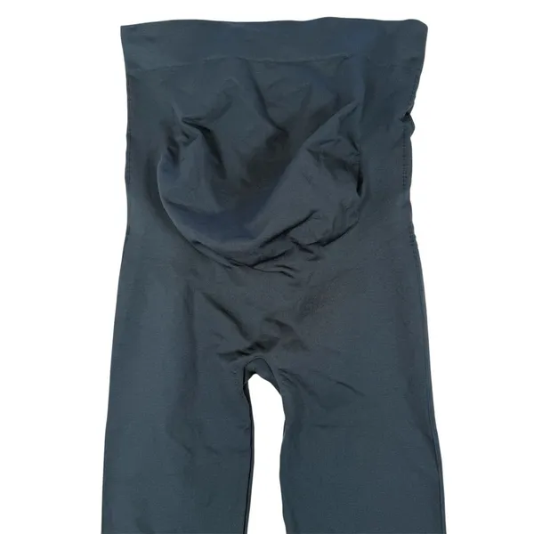 Blanqi Everyday Maternity Belly Support Leggings Womens‎ Large Blue Gray Pull On - Image 2