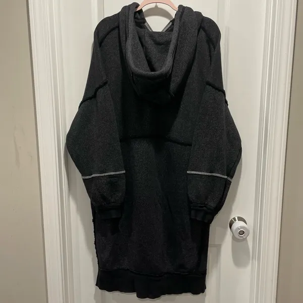 Free People We the Free Long Line Cardi Cardigan Sweatshirt Hoodie Size Large - Image 7