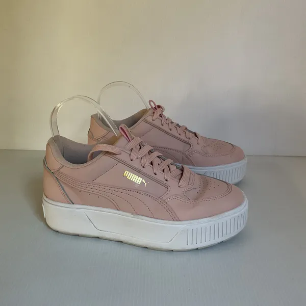 PUMA Karmen Rebelle Women’s Sneakers Pink Gold Platform Shoes Size 6.5 - Image 5