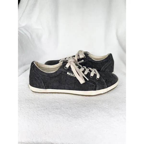 Taos Star Women’s Charcoal Gray Canvas Sneakers Lace Up Arch Support Size 8.5 - Image 7