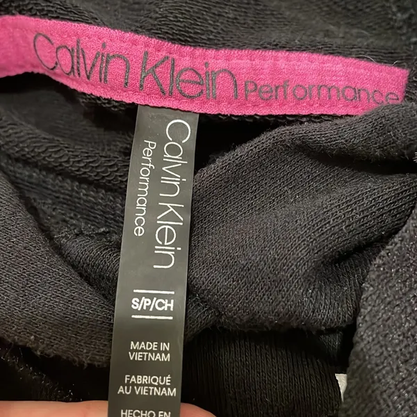 Calvin Klein. Black Logo Hoodie Sweatshirt - Image 5